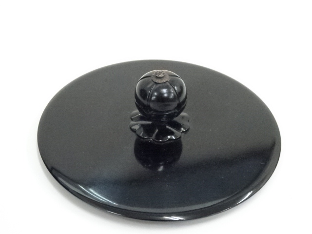  釜師　菊地政豊造　間取霰田口釜（共箱）